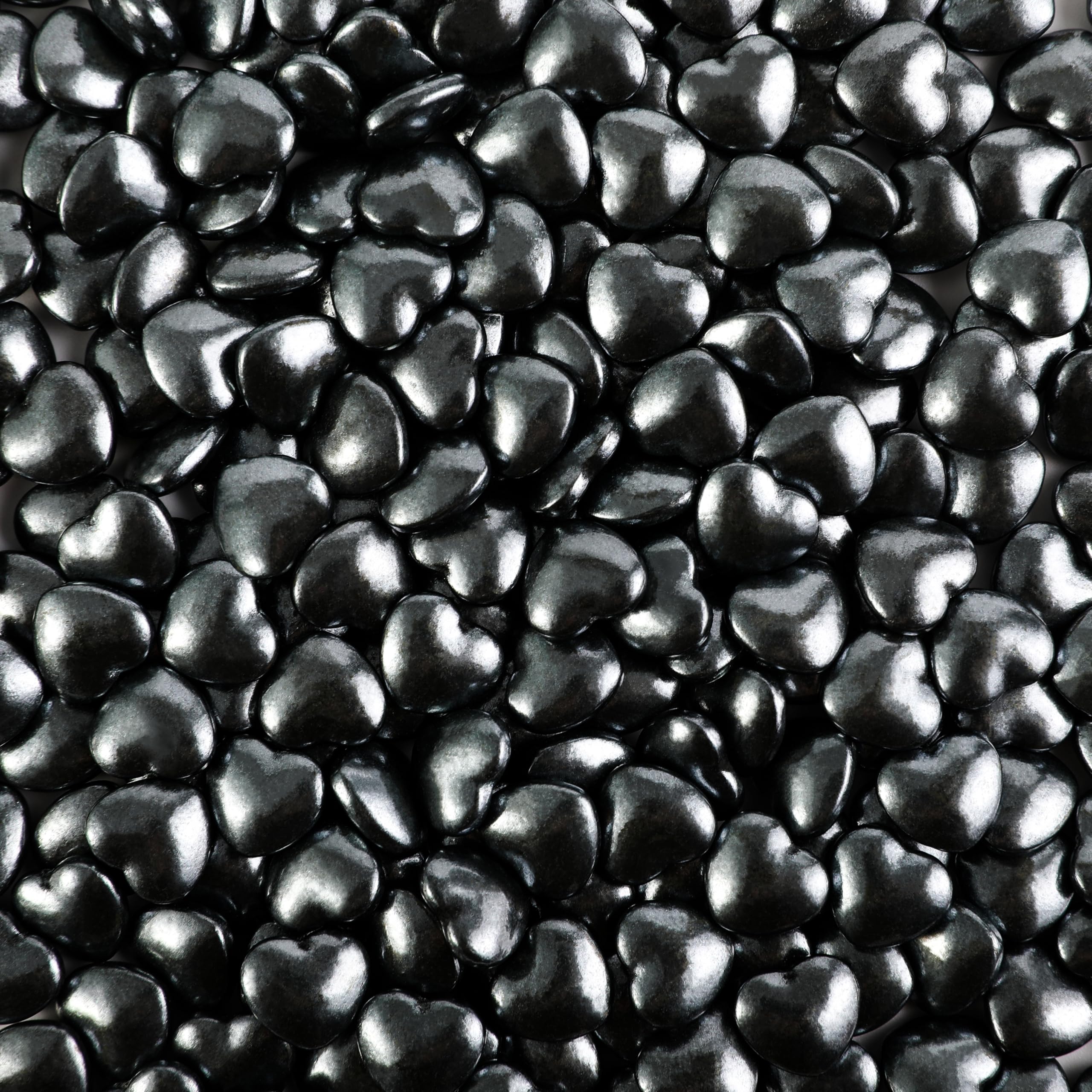 Kasvan Black Heart Sprinkles pearl candies ideal for cupcakes and ice cream
