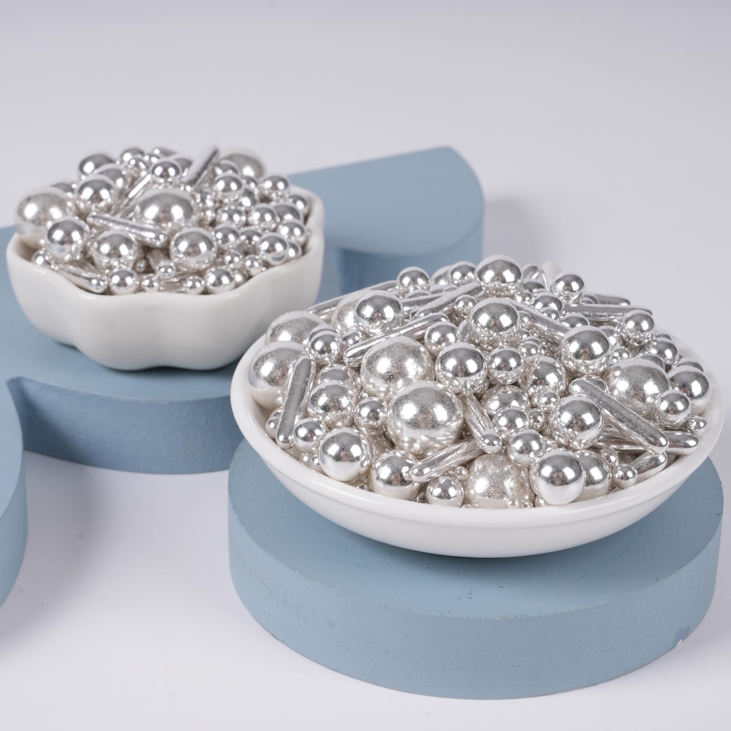 Kasvan mixed-size sugar beads 6-10mm add texture and focal accents to treats