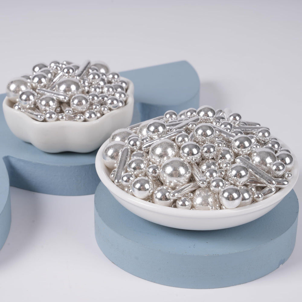 Kasvan mixed-size sugar beads 6-10mm add texture and focal accents to treats