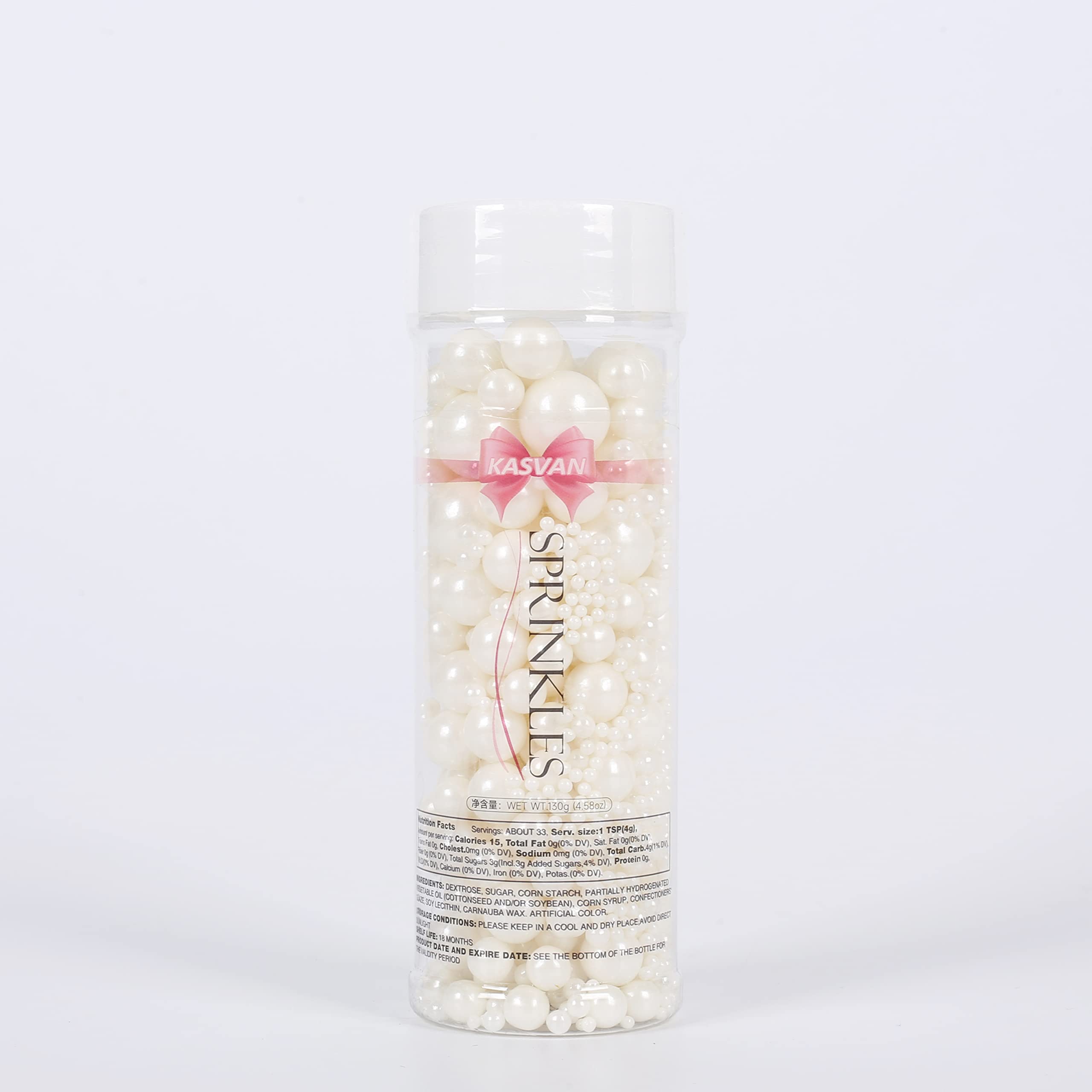 Kasvan gluten-free and nut-free pearls offer safe decorating options