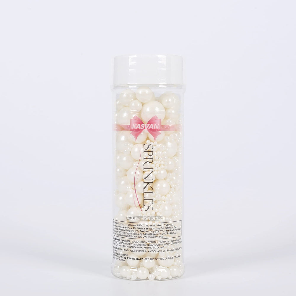 Kasvan gluten-free and nut-free pearls offer safe decorating options