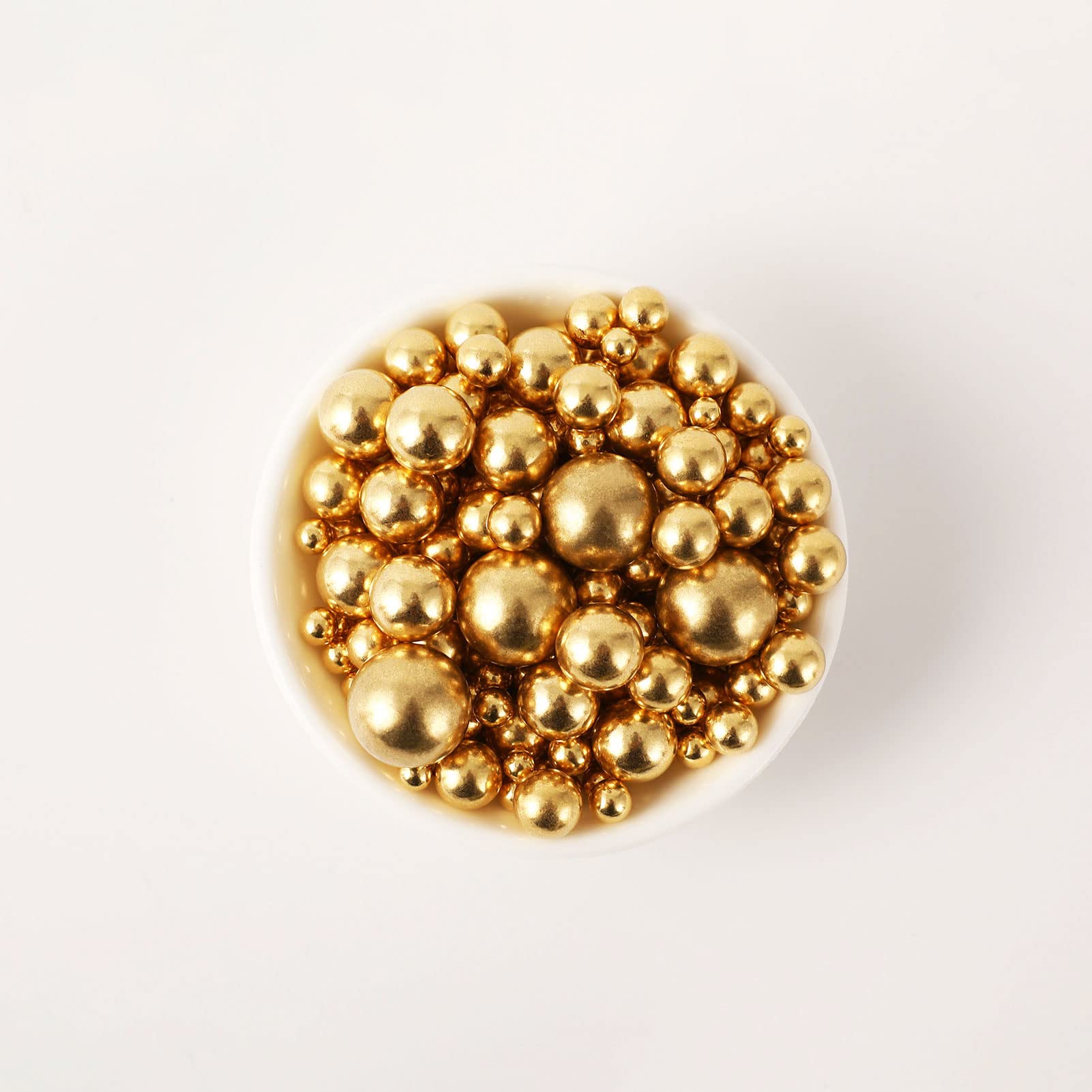Kasvan Pearl Sugar toppers create eye catching cake toppers and dessert accents