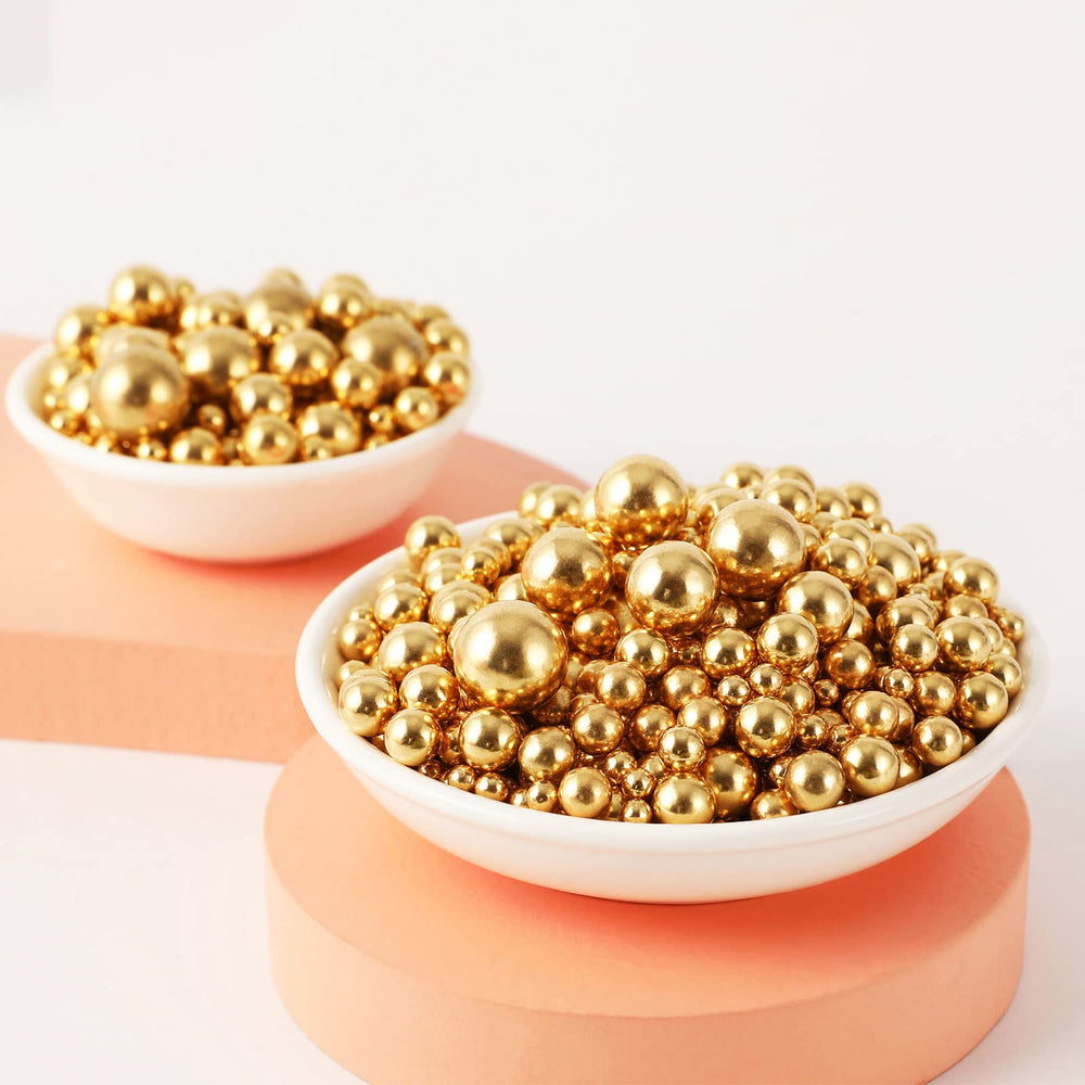 Kasvan Gold Pearls decorate cookies and ice cream with shiny finish