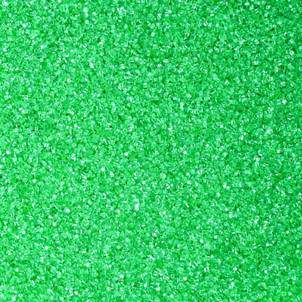 Kasvan Green Sanding Sugar Crystals bottle – edible decoration for cakes and cookies.