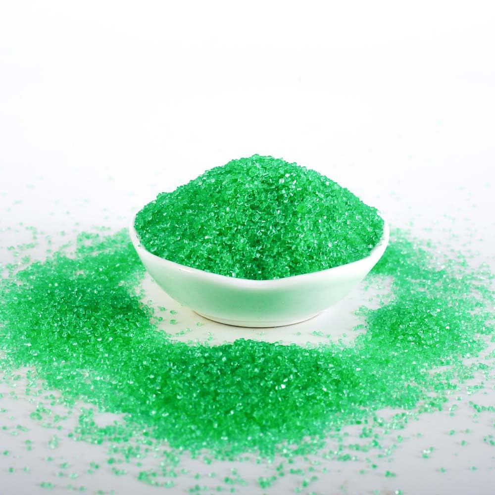 Kasvan Green Sanding Sugar sprinkles for parties – festive dessert decor.