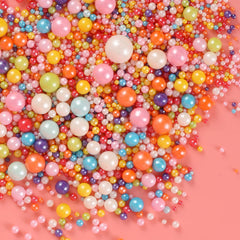 Kasvan mixed pearl sugar sprinkles bottle adds crystal shine to desserts.