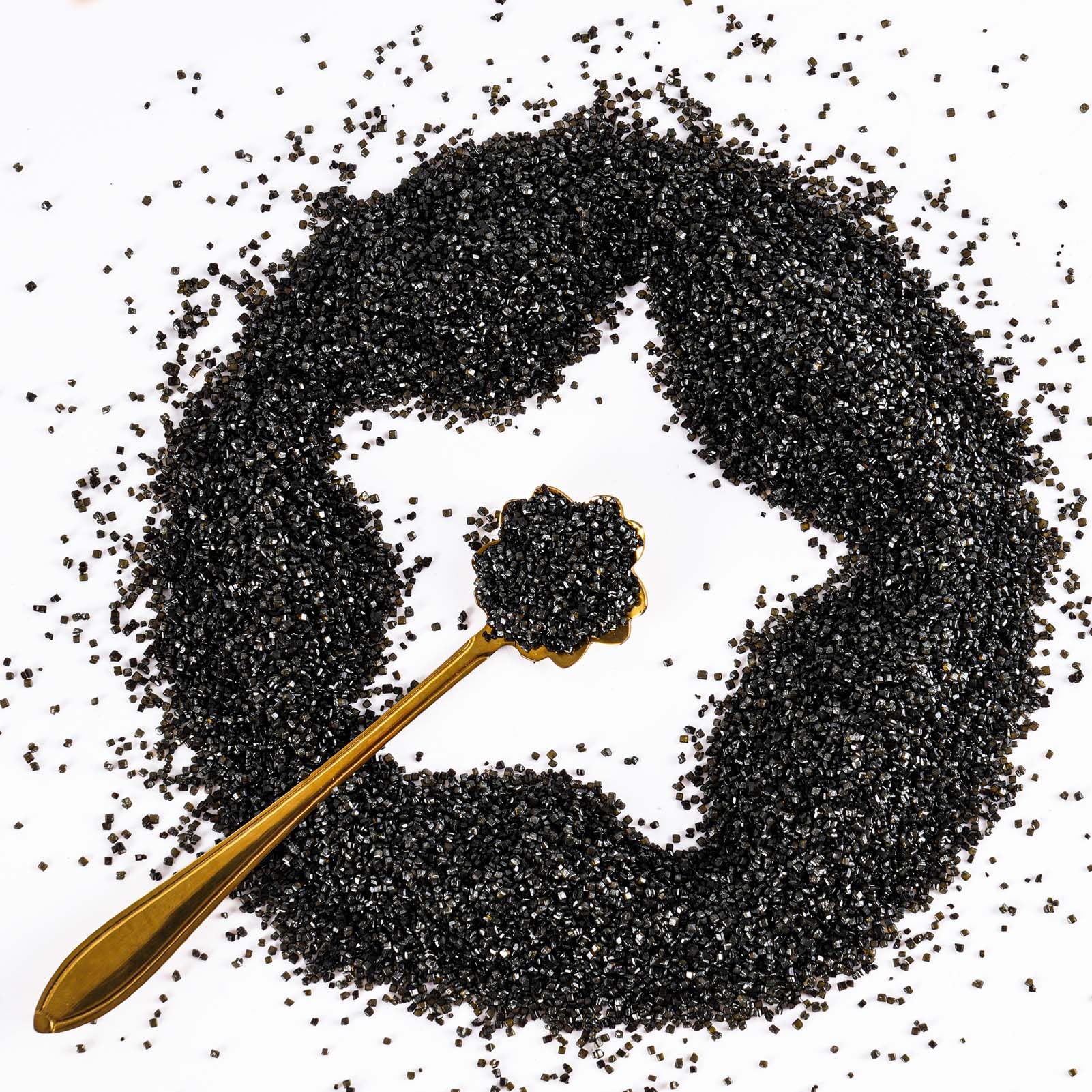 Party desserts enhanced with KASVAN black sugar sprinkles