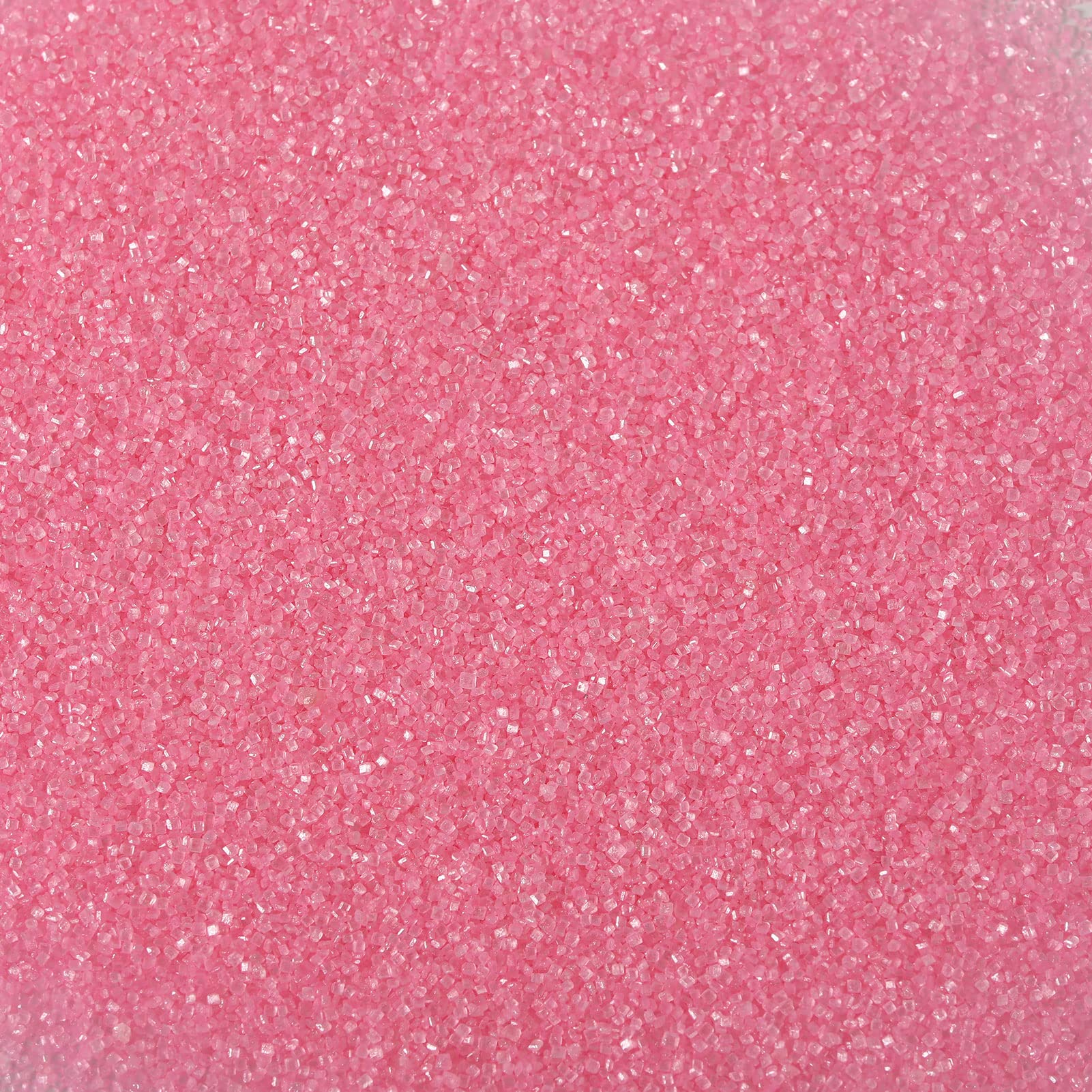 Kasvan Pink Sanding Sugar bottle adds shimmering decoration to cakes