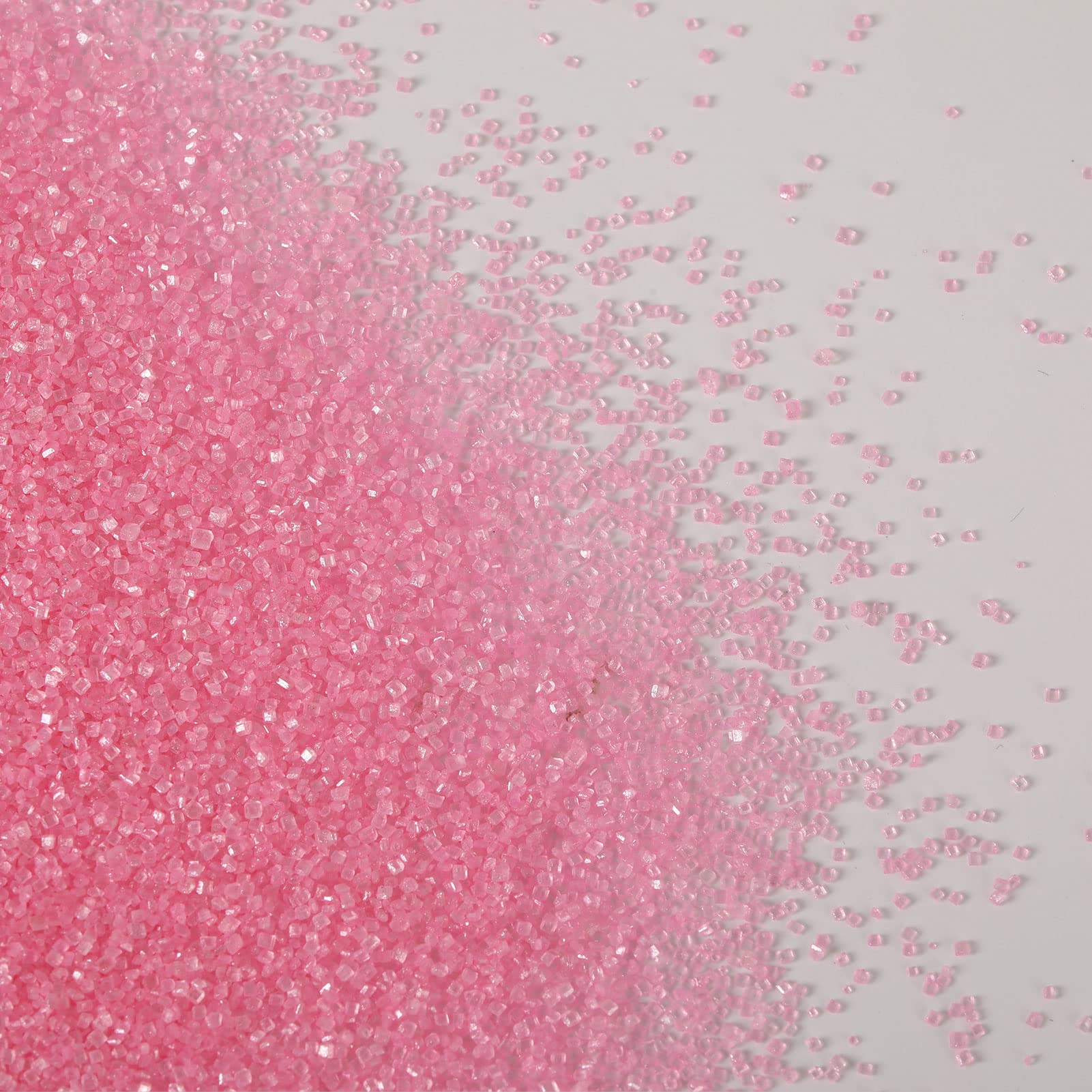 Kasvan Pink Sanding Sugar on cupcakes for festive color