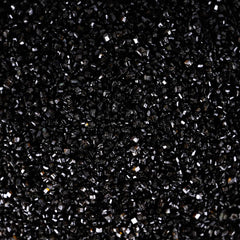 KASVAN black sanding sugar bottle adds dramatic sparkle to desserts