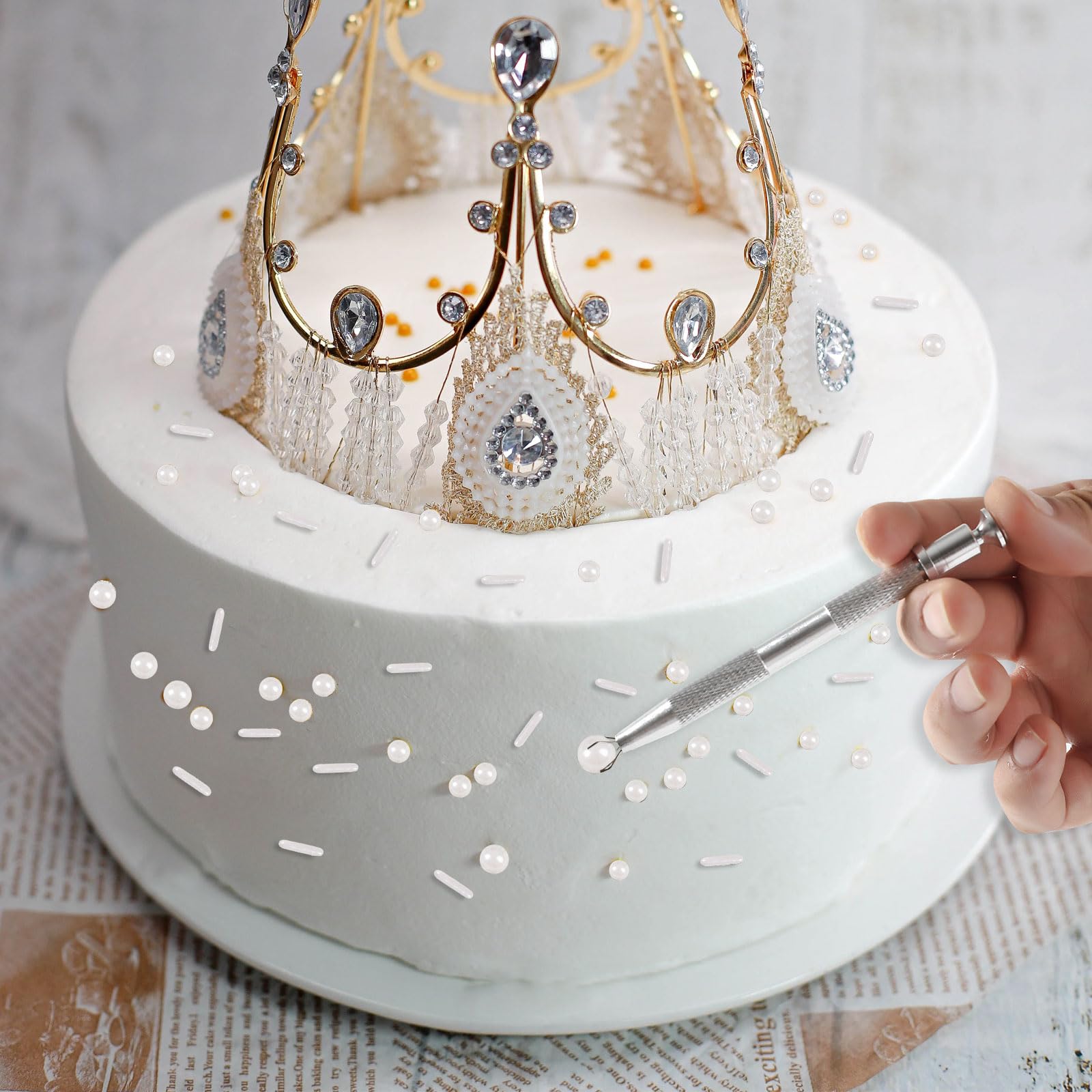 Kasvan white sugar pearl gift box ready for gifting