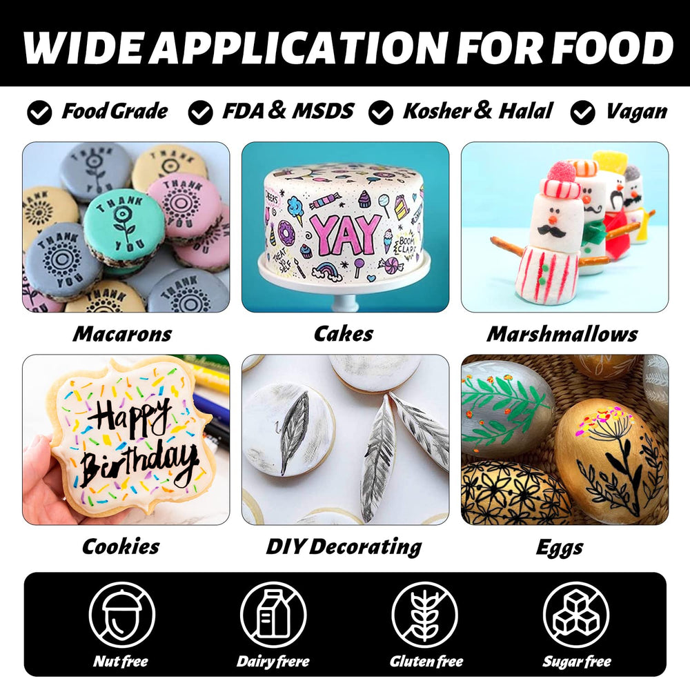 KATSPRO edible markers enabling detailed cookie decorating and doodling.