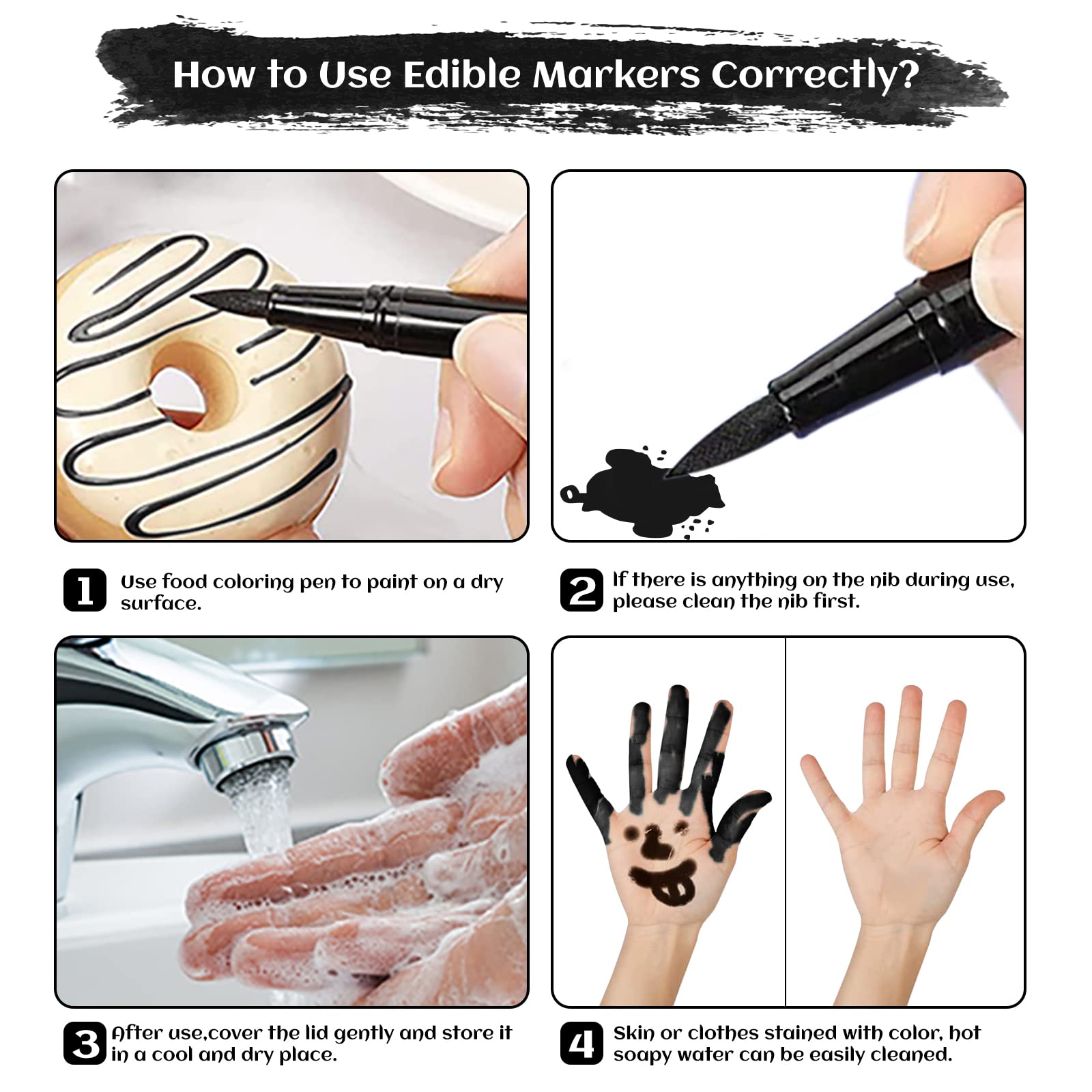 KATSPRO marker applied to frosting for precise piping and decoration.