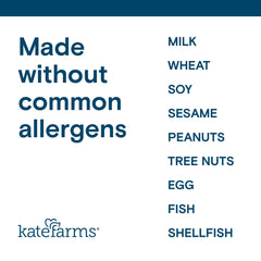 Kate Farms 1.0 chocolate shake bottle features rich flavor for meals