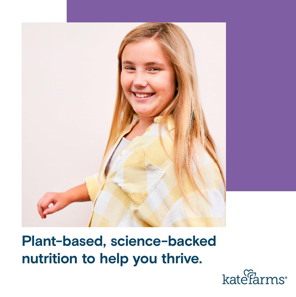 12-pack Kate Farms packaging demonstrates convenient bulk supply for families