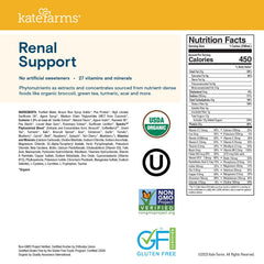 Kate Farms plant-based 20 g protein shake in a glass showing texture