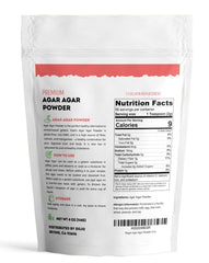 Kate Naturals agar-agar powder creates clear jelly textures for desserts.