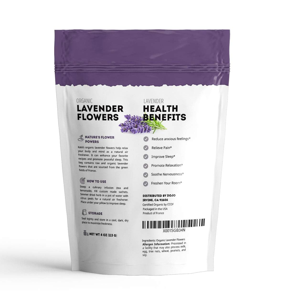 Kate Naturals lavender flowers for baking and crafts; elevates recipes and DIY projects with edible, fragrant buds.