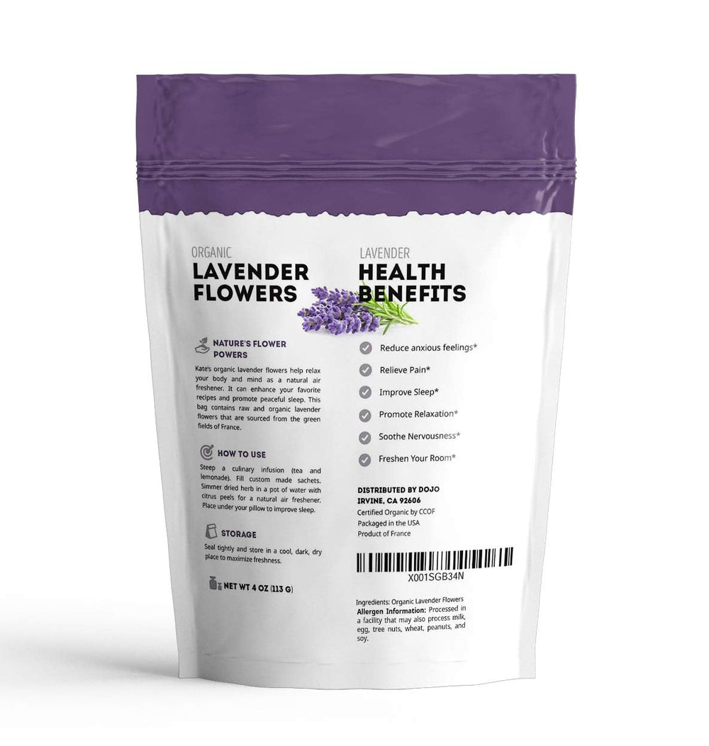 Kate Naturals lavender flowers for baking and crafts; elevates recipes and DIY projects with edible, fragrant buds.