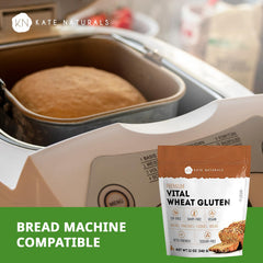 Elastic dough aided by Kate Naturals Vital Wheat Gluten for easier kneading.
