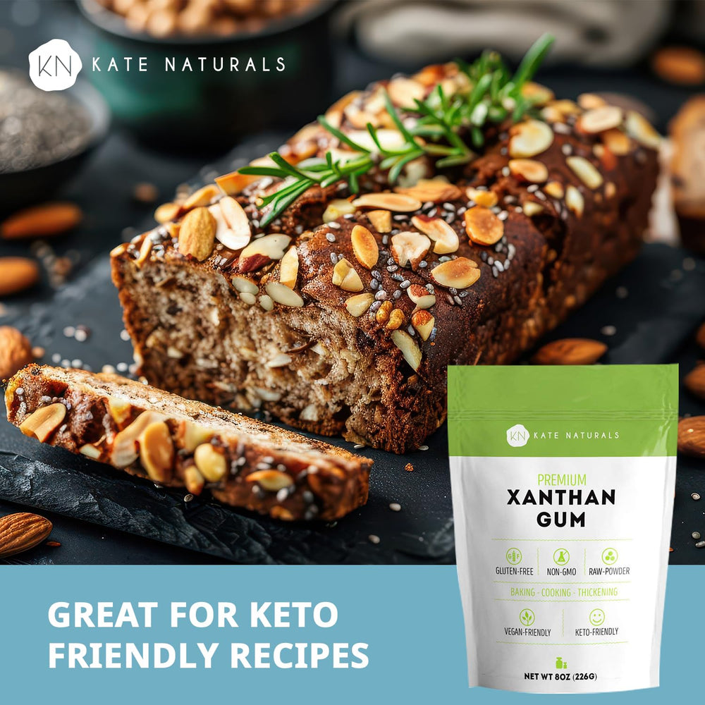 Kate Naturals Xanthan Gum is a gluten-free, food-grade thickener.