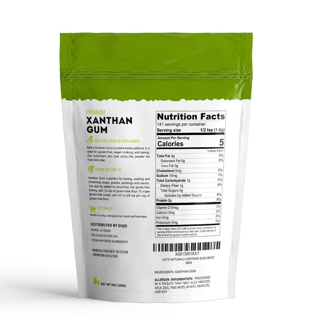 Kate Naturals Xanthan Gum thickens ice cream for a creamier texture.