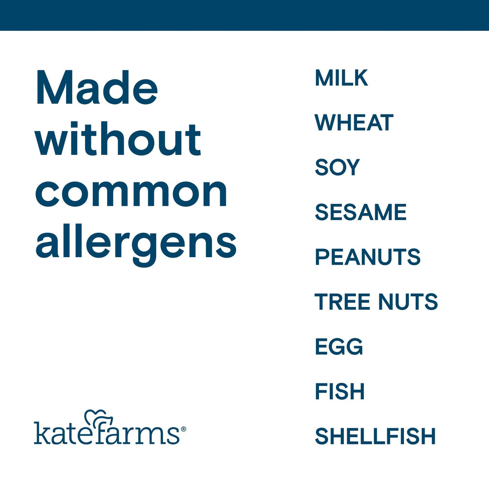 Kate Farms Organic1.0 Chocolate Shake packaging close-up emphasizing organic ingredients