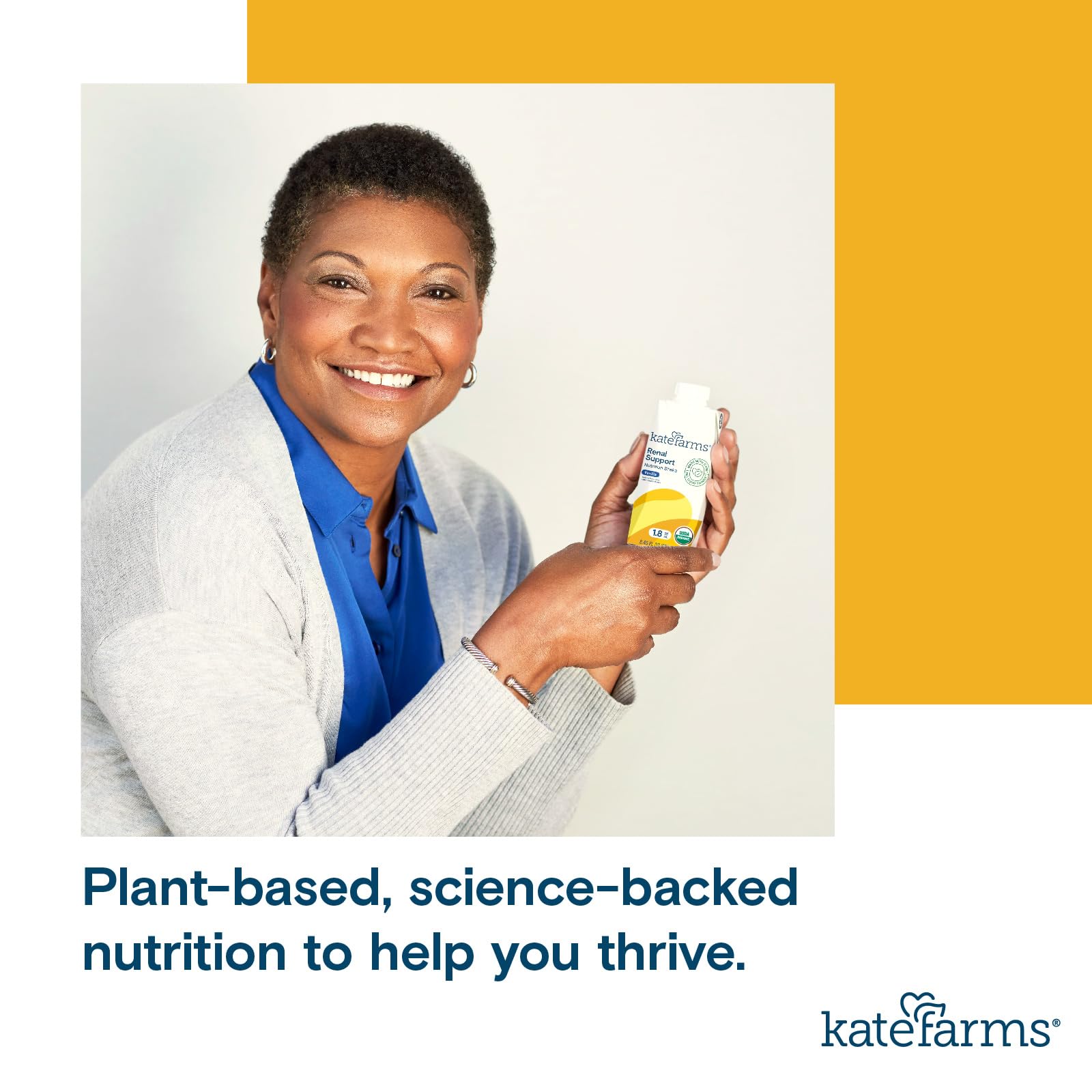 Kate Farms vanilla shake 12-pack offers versatile daily nutrition option.