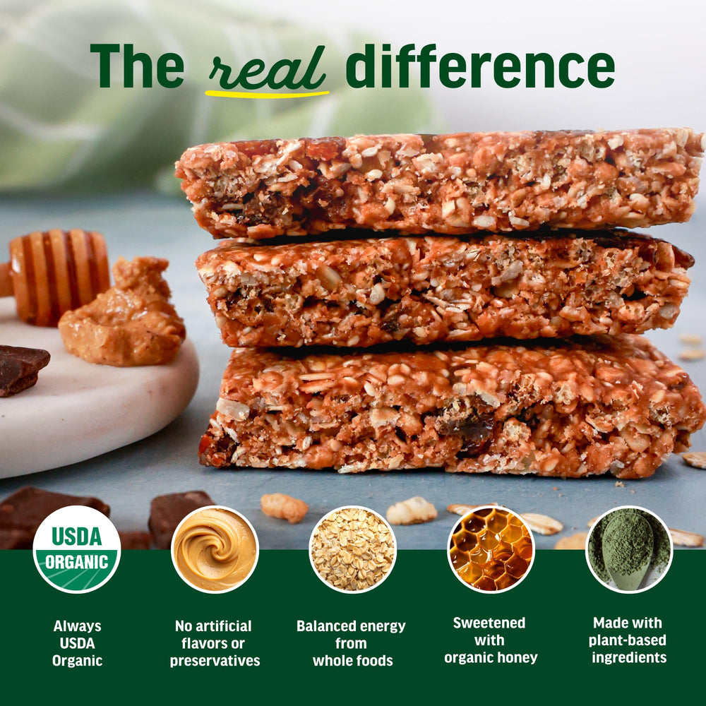 Kate's Real Food energy bar on hiking trail as outdoor fuel