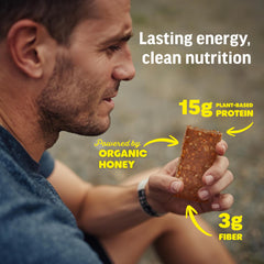 Kate’s Real Food Peanut Butter Cup bar with golden honey swirl for natural sweetness before a workout