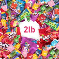 Assorted chewy candies display from Katie’s Kandy Korner for event fun