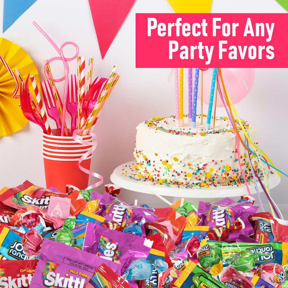 Office candy jar filled with Katie’s Kandy Korner snacks for celebrations