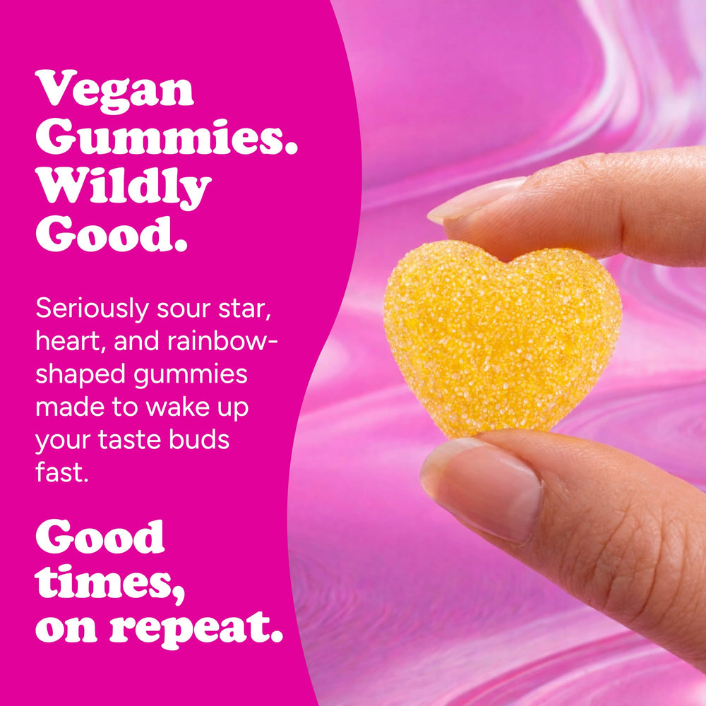 Katjes Vegan Sour Gummies stars image, colorful candy for family movie nights.