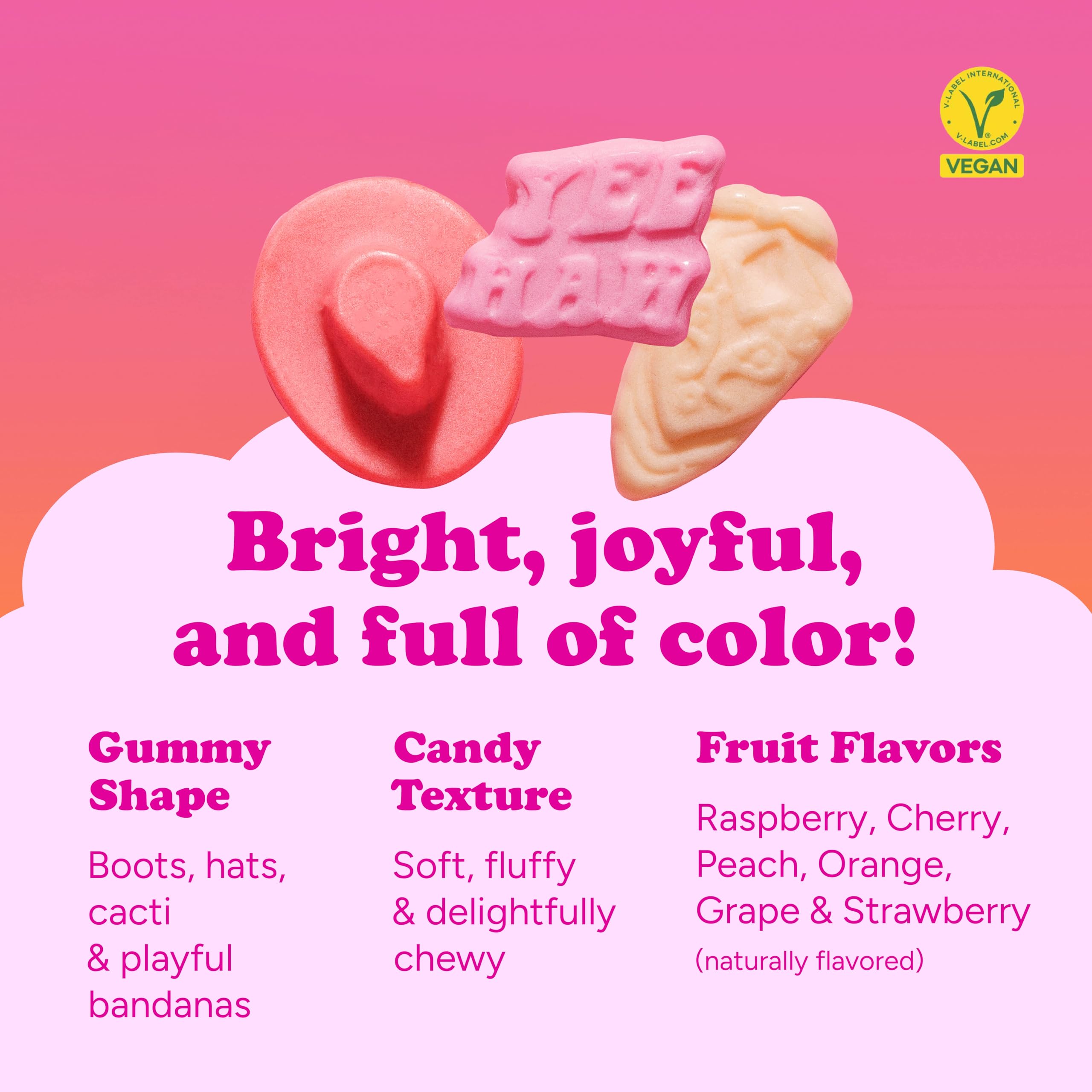 Katjes Wild & Free raspberry-flavored foam gummy for fruity flavor joy
