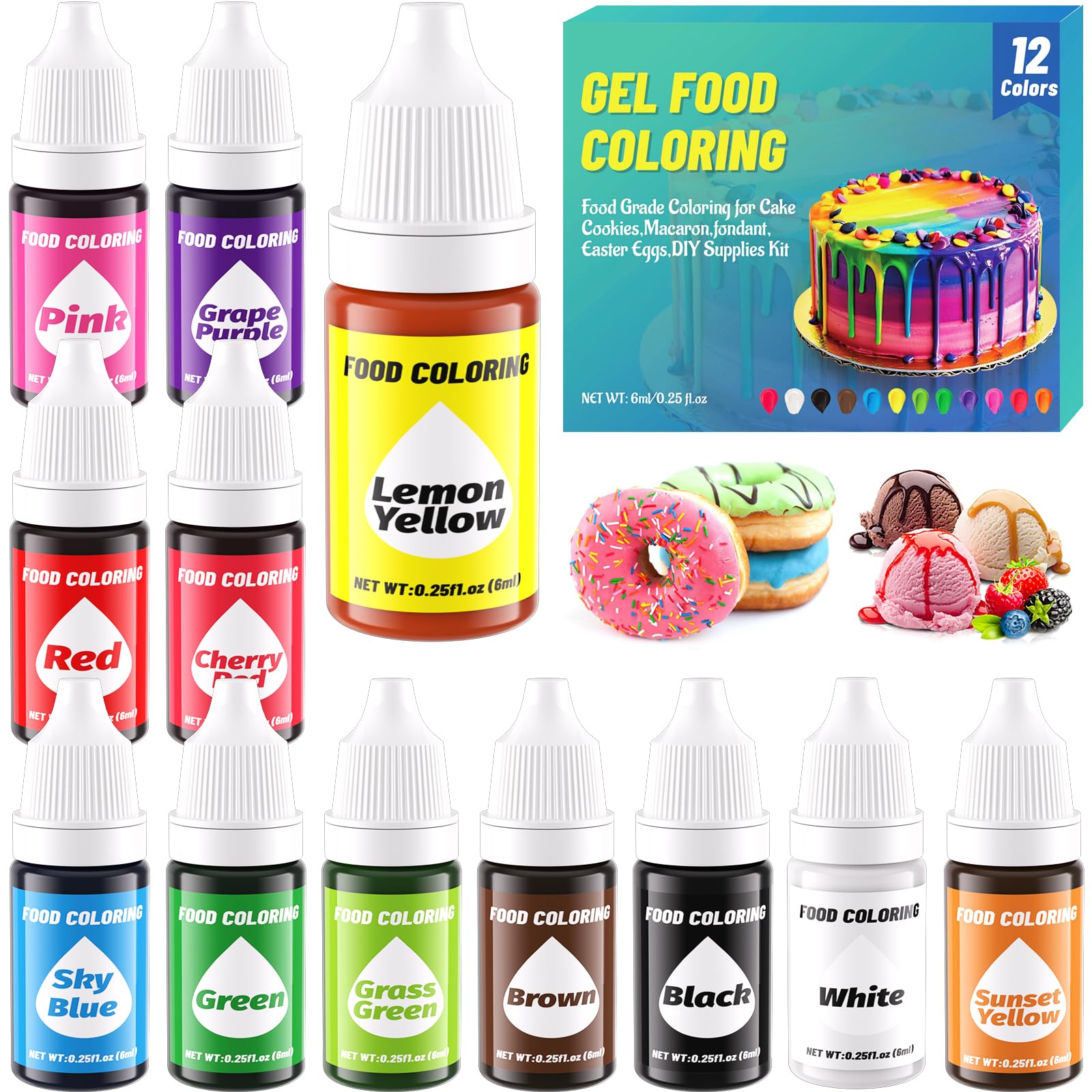 KATSPRO grape purple gel drops provide rich marbling and vibrant candy coatings
