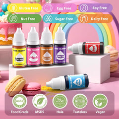 KATSPRO white drops create clean bases for fondant and marbling effects