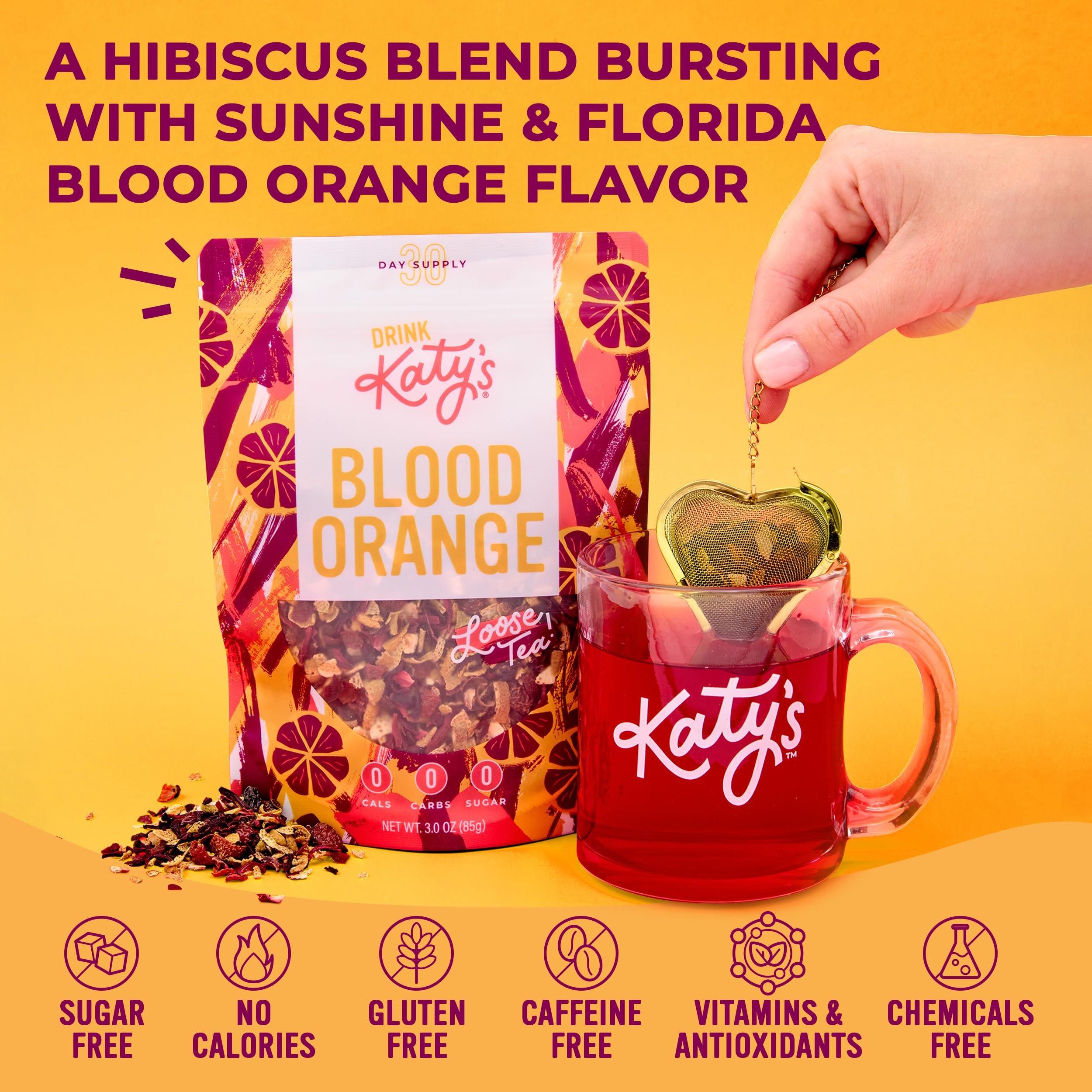 Orange peel slices showcase vivid citrus for hot or iced tea.