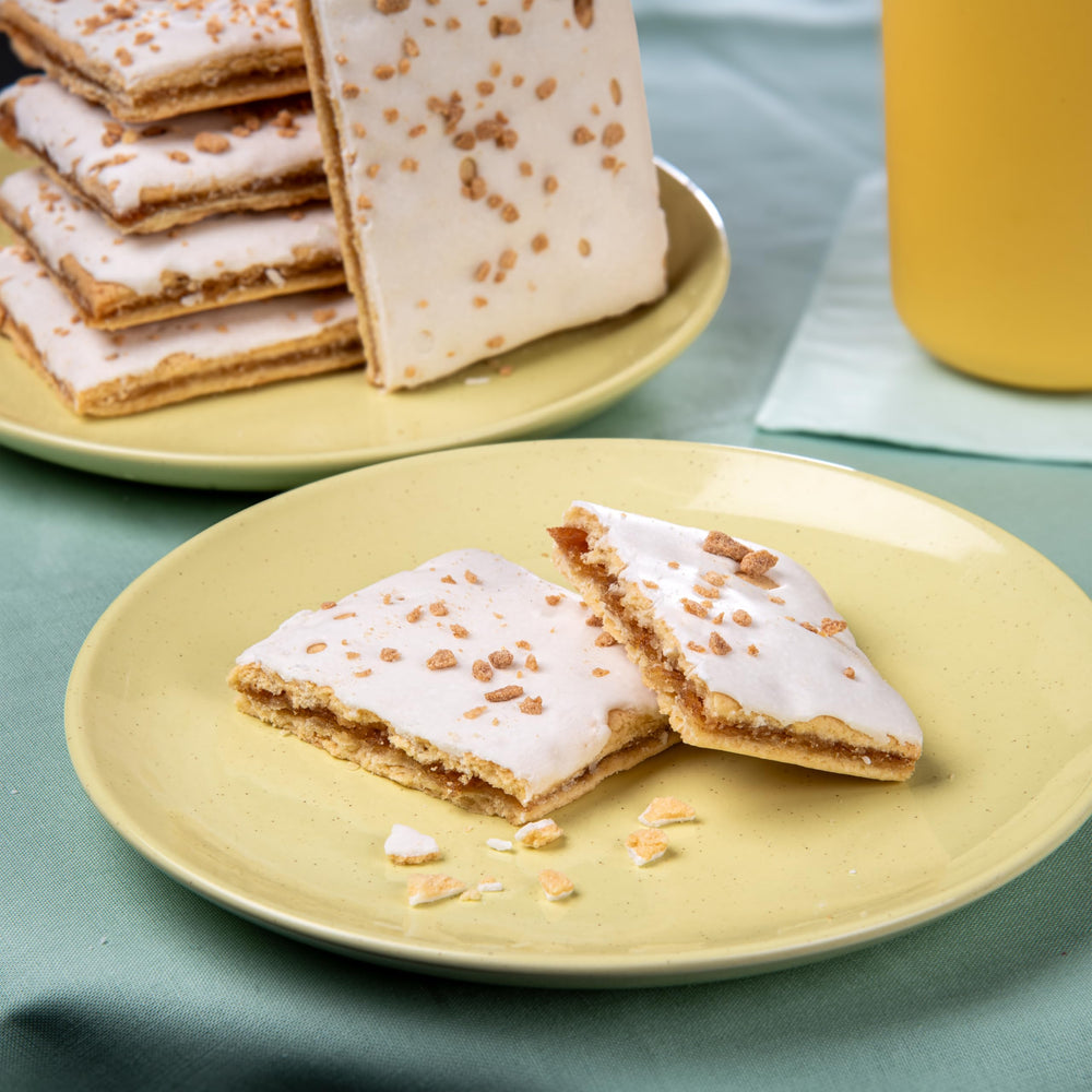 Katz Gluten Free Apple Crisp Pastries toasted reveal a golden crust and inviting aroma.
