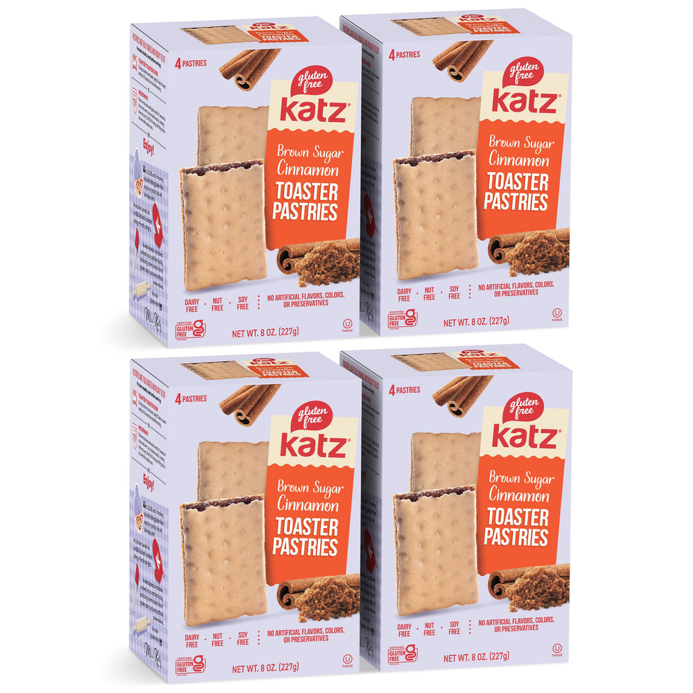 Katz Gluten Free Cinnamon Toaster Pastries packaging for grab-and-go snacks