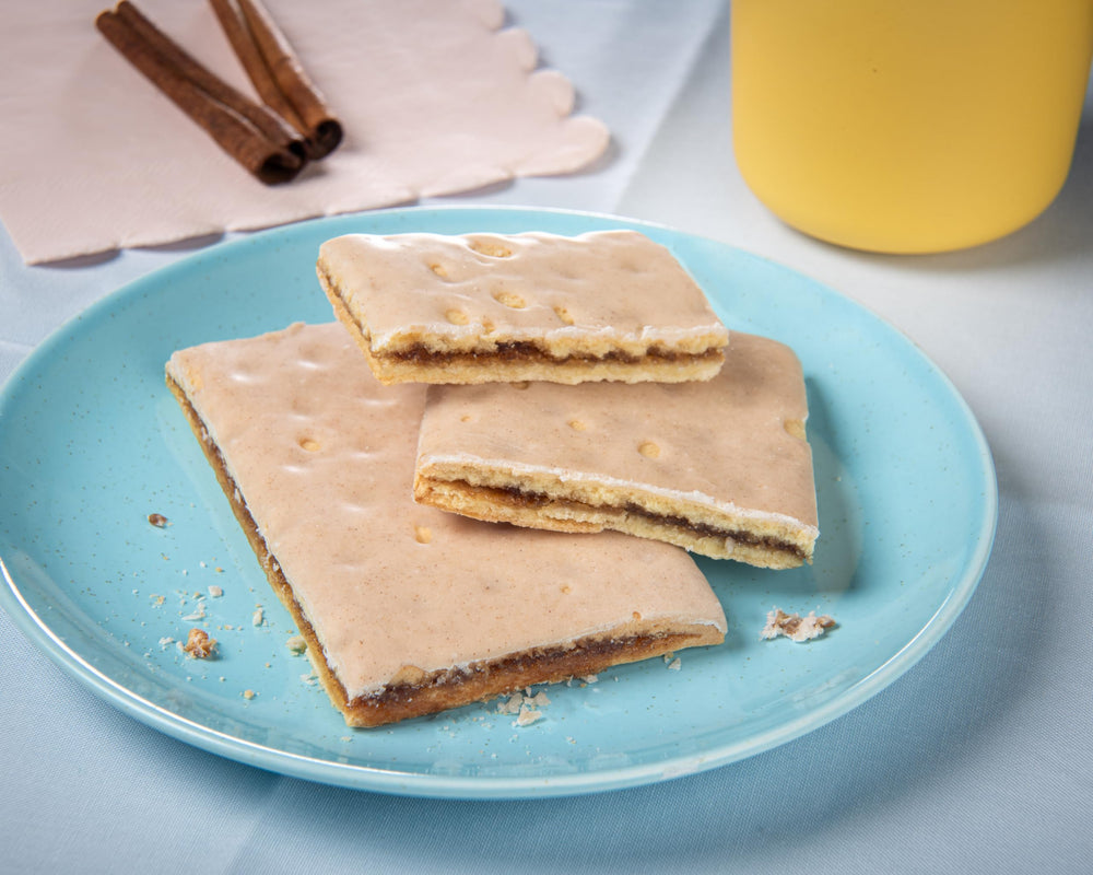 Toasted Katz Cinnamon Toaster Pastries on a plate, ready
