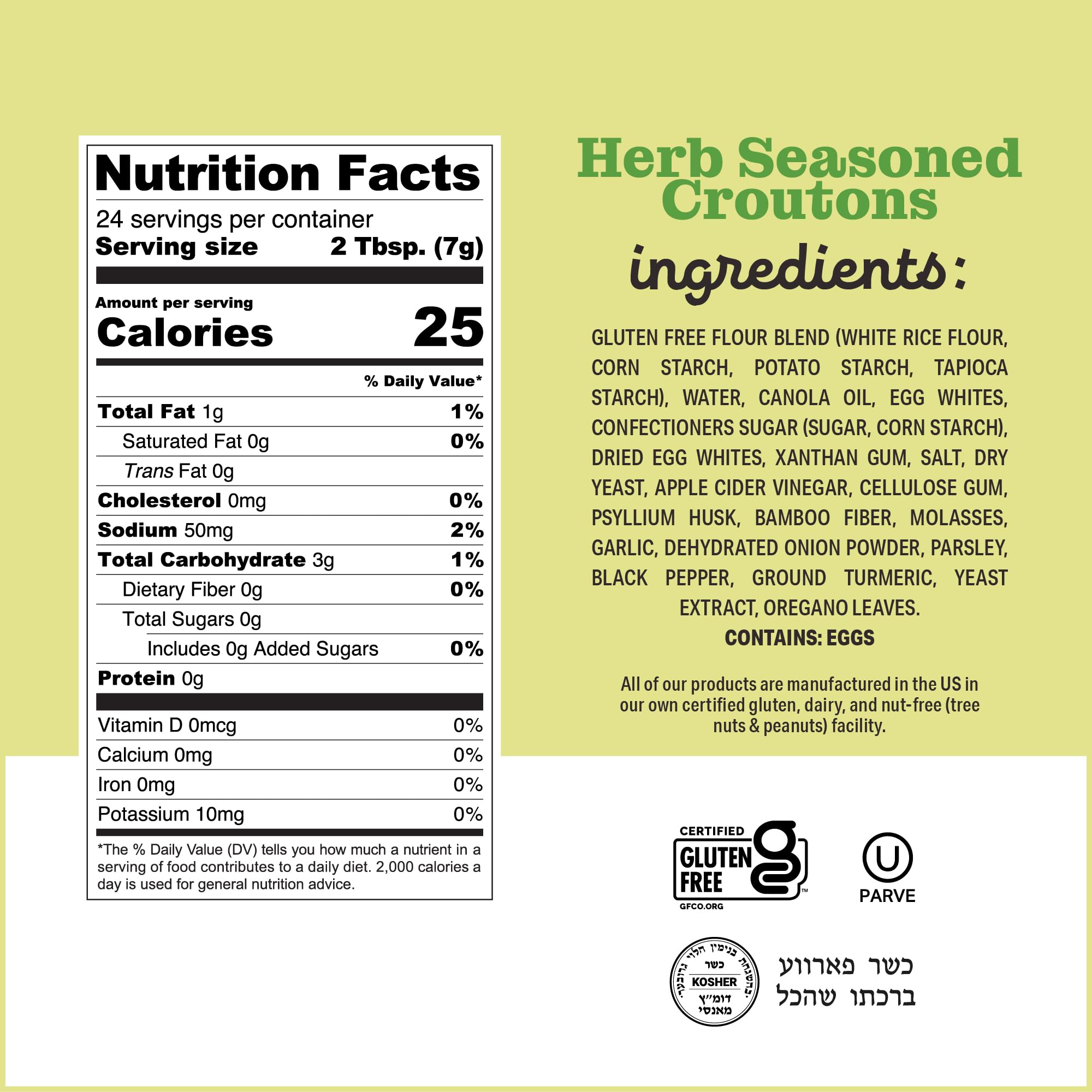Katz Gluten Free Croutons Variety Pack versatile crunch for meals.