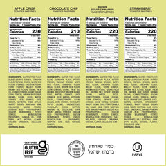 Katz Apple Crisp toaster pastry close-up, fruity filling ready to toast