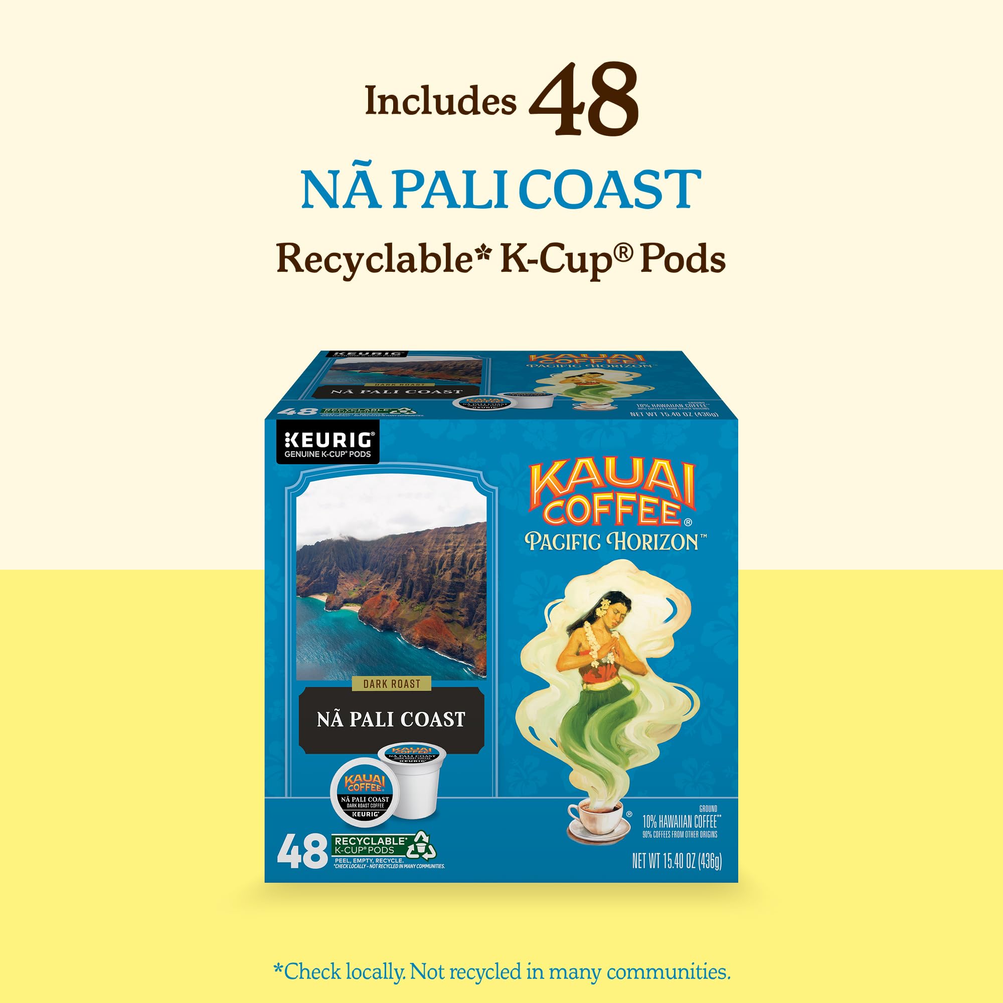 Kauai Coffee aroma rises from a steaming cup, inviting calm
