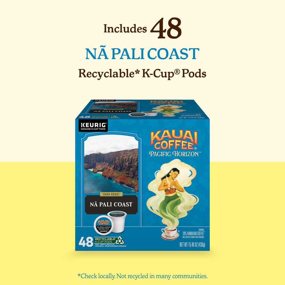 Kauai Coffee aroma rises from a steaming cup, inviting calm