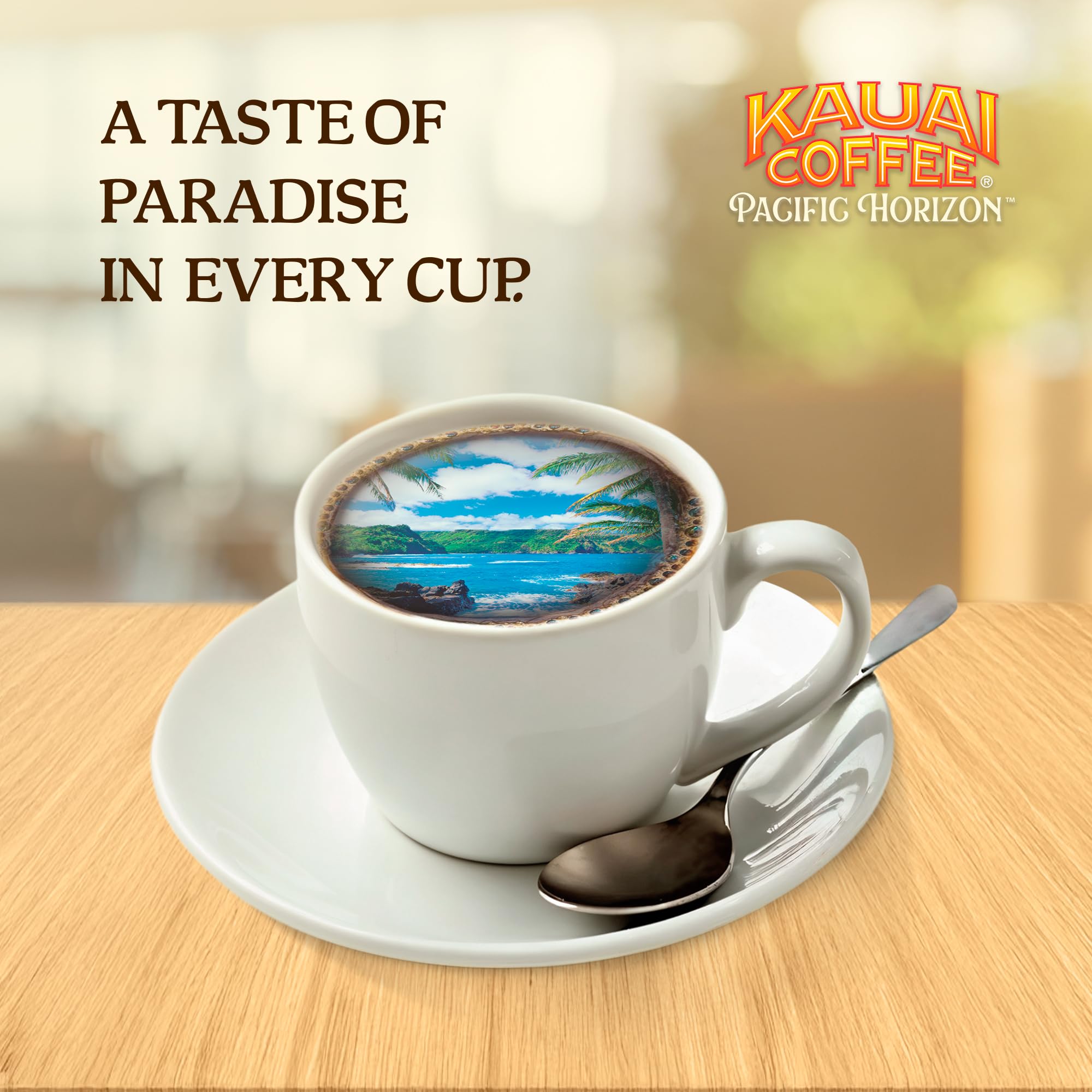 Kauai Coffee bag seal showing freshness you can taste