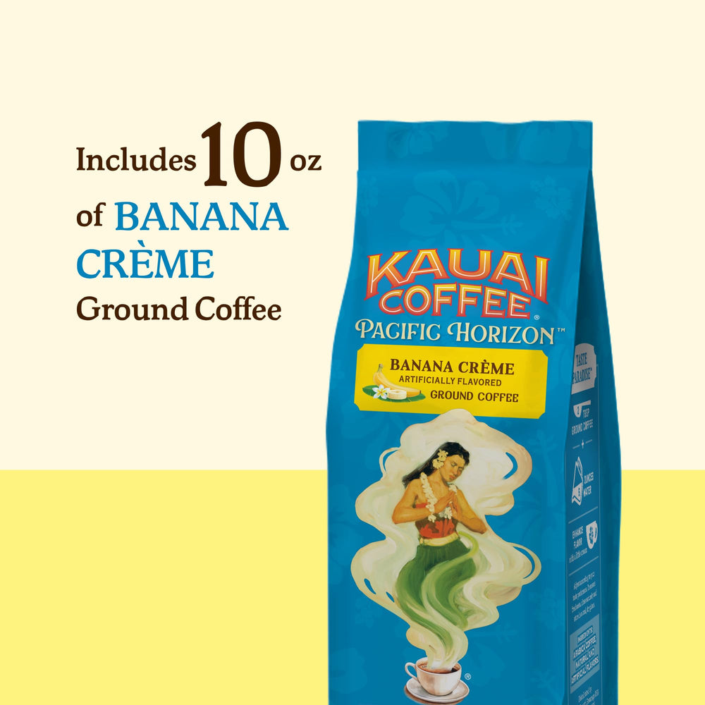 Kauai Coffee drip brew in a pour-over setup for rich flavor