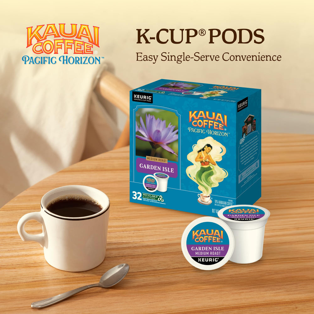 Kauai Coffee Garden Isle Keurig compatibility—perfect fit for quick, clean brewing.