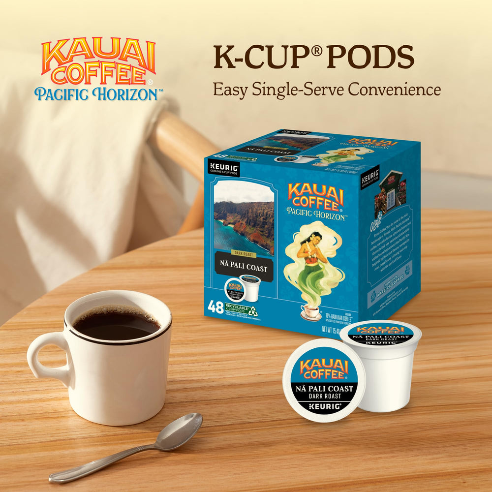 Kauai Coffee Keurig-compatible K-Cup for quick single-serve mornings