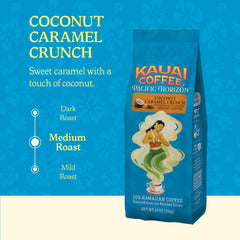 Kauai Coffee medium roast steaming cup shows balanced body and aroma.