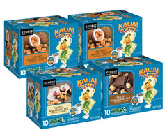 Kauai Coffee Mocha Macadamia Nut pod for Keurig, smooth tropical flavor